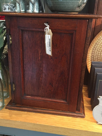 Vintage Pine Stationary Box with Door - Susan Clark Interiors