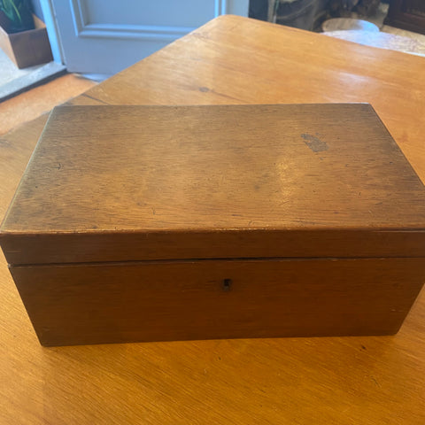 Plain vintage wooden box